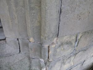 Mortar repairs needed west belfry